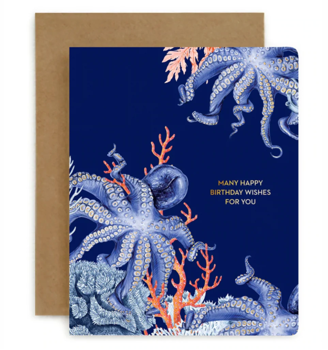 Octopus Birthday Greeting Card Macedon Ranges Hampers