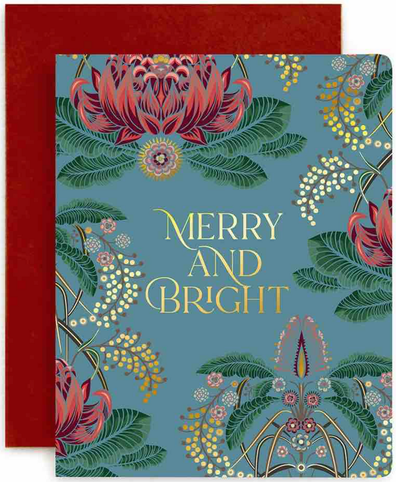 BESPOKE LETTERPRESS Merry and Bright