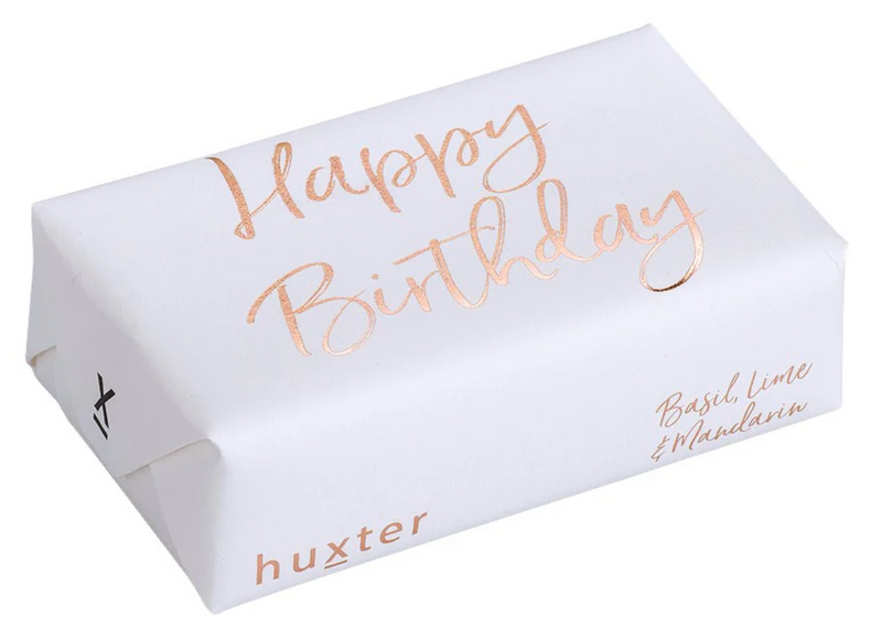 Happy Birthday - White - ROSE GOLD FOIL