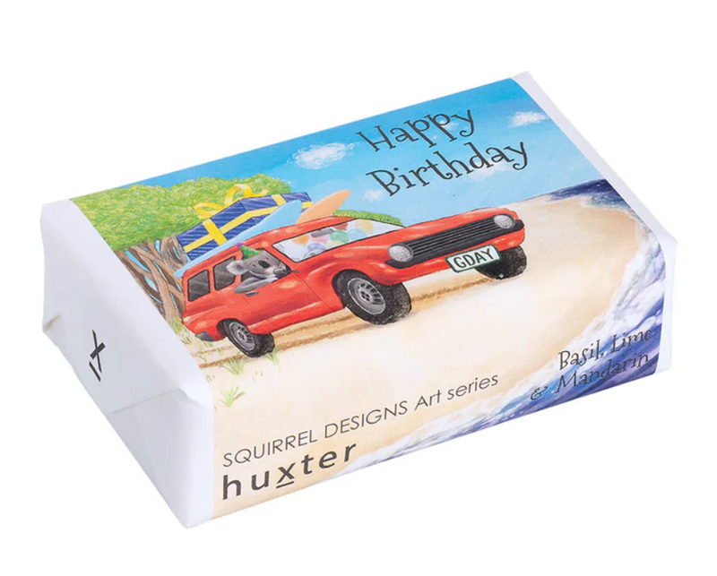 Huxter Soap - Happy Birthday Koala Driving